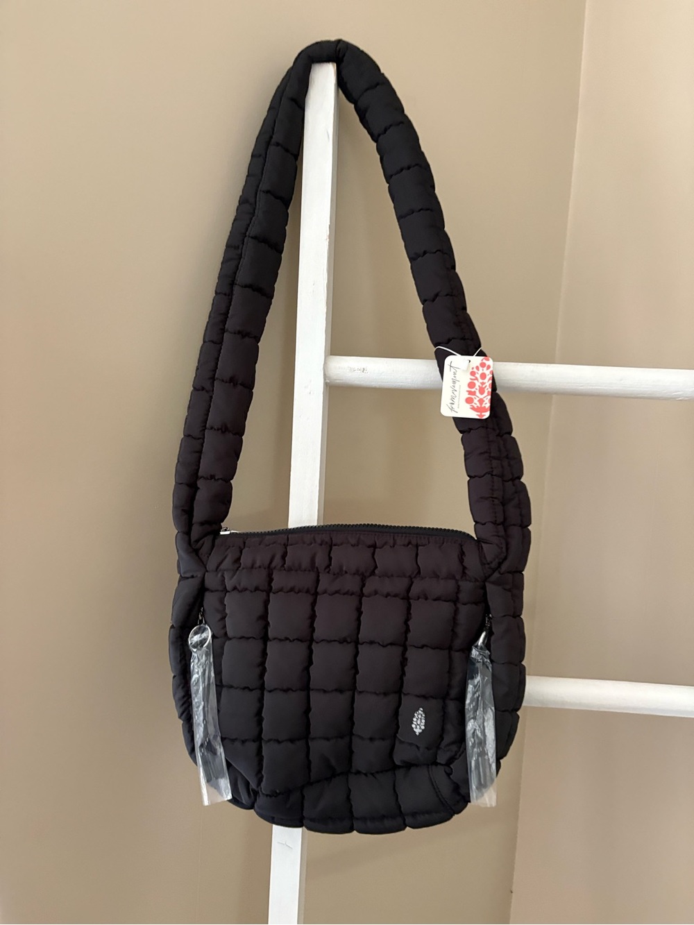 FP Movement by Free People Black Quilted Crossbody Bag